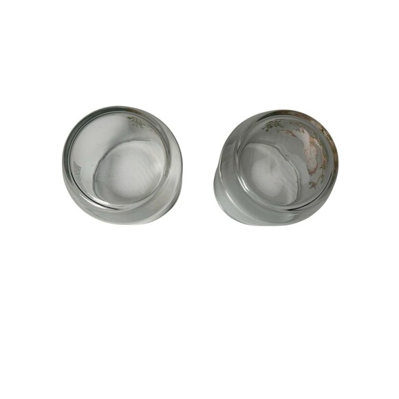 Vintage American Wildlife Low Ball Glasses Sunoco - Spotted Owl  - Set of Two - Picture 8 of 8